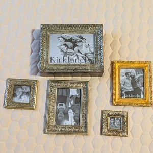 Kirklands Set of Photo Frames with Keepsake Box